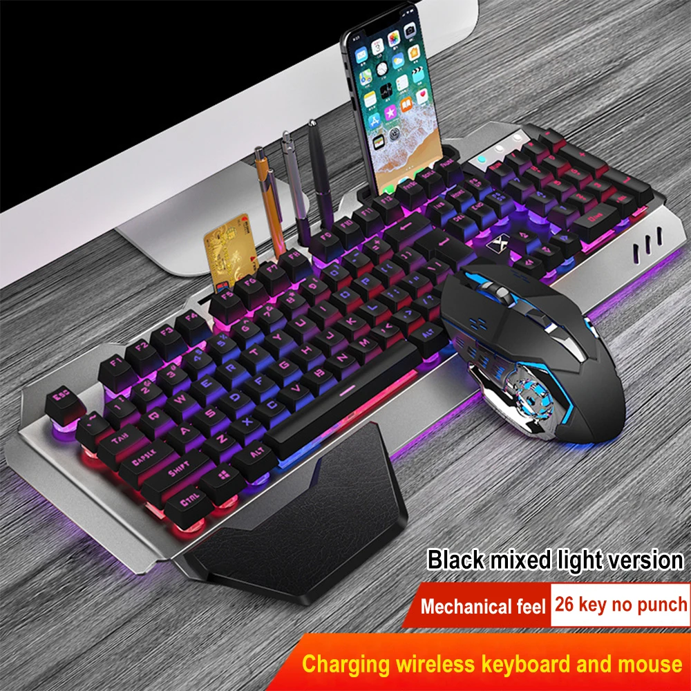 Esports Gaming Keyboard And Mouse - K680充電式ワイヤレスキーボードとマウス,2.4g,ゲーム,コンピューター,オフィス,スポーツに適しています