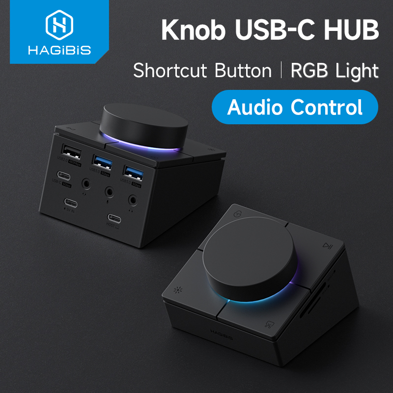 Esports Gaming Splitter - ハギビスノブ USB C ハブ ショートカットボタン付き Type-C