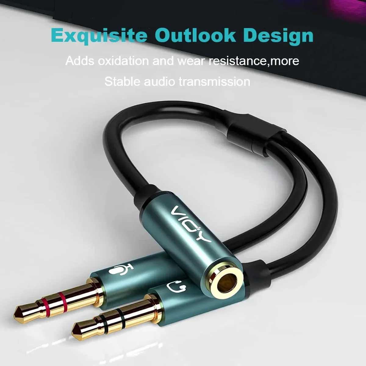 ヘッドフォンスプリッター コンピュータジャック用 3.5mm - Esports Gaming Splitter のレビューと価格
