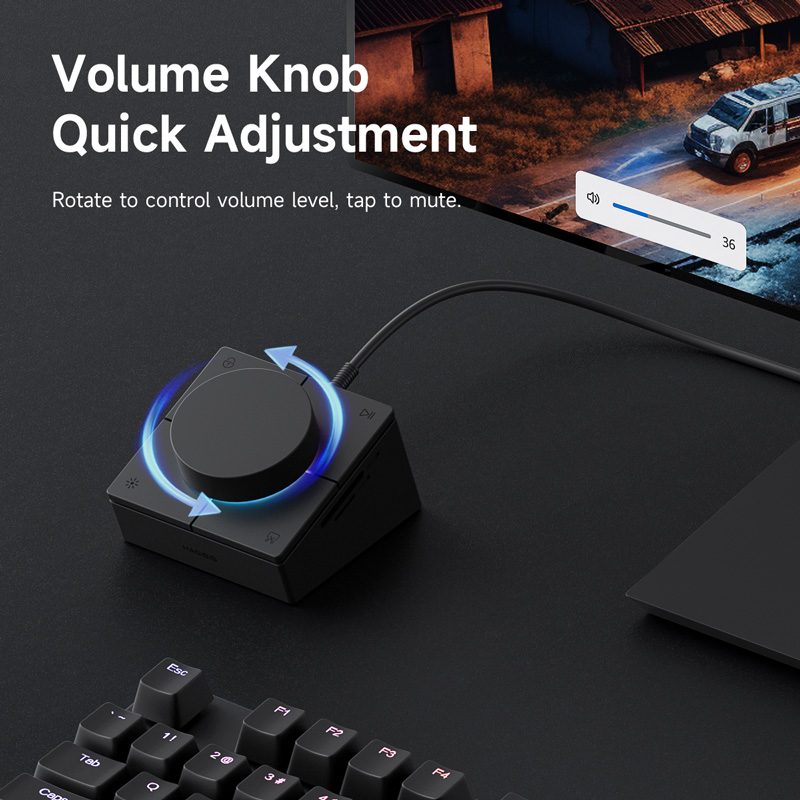 ハギビスノブ USB C ハブ ショートカットボタン付き T - Esports Gaming Splitter のレビューと価格