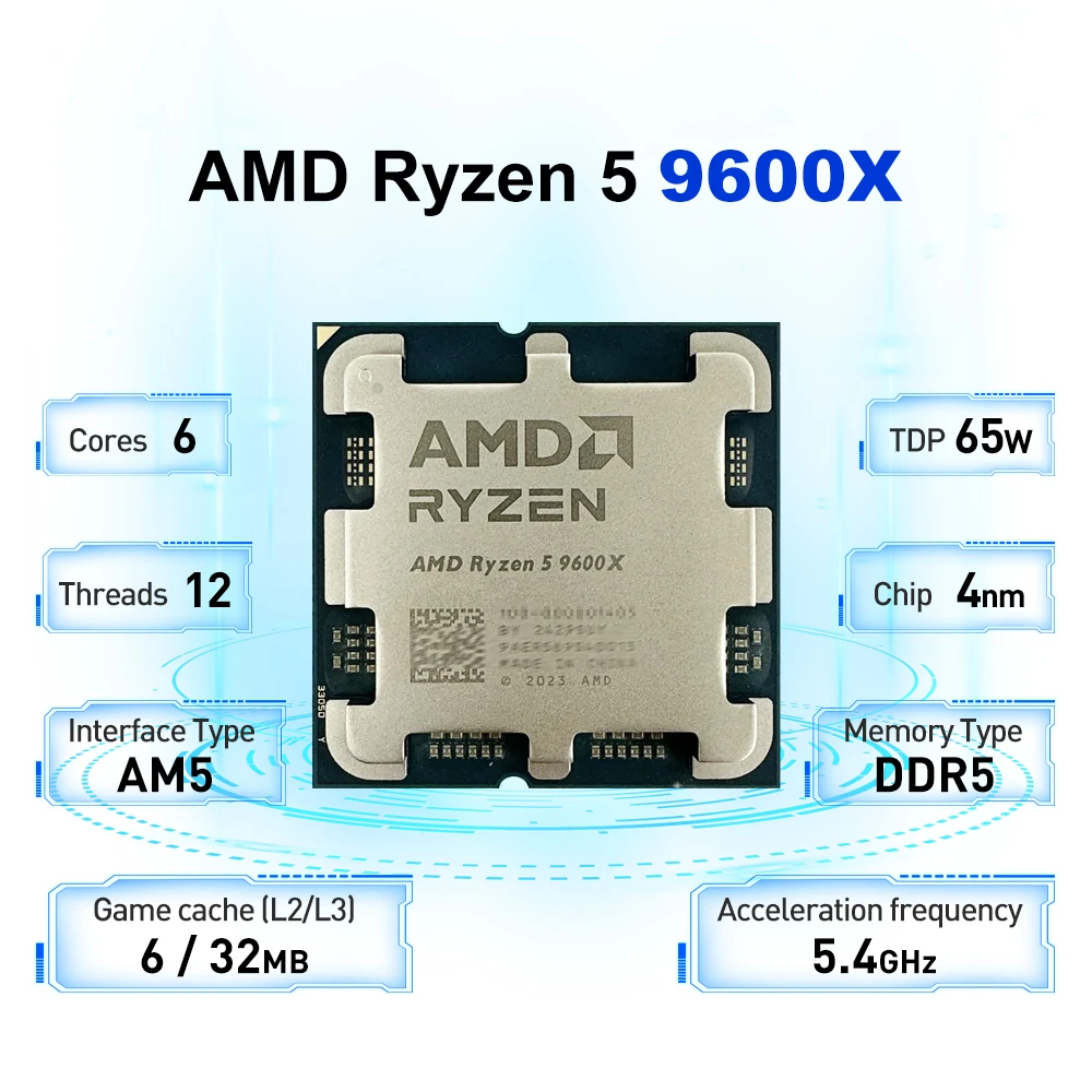 AMD Ryzen 5 9600X L3=32M 5.4GH - Amd Cpu Ryzen 9 のレビューと価格