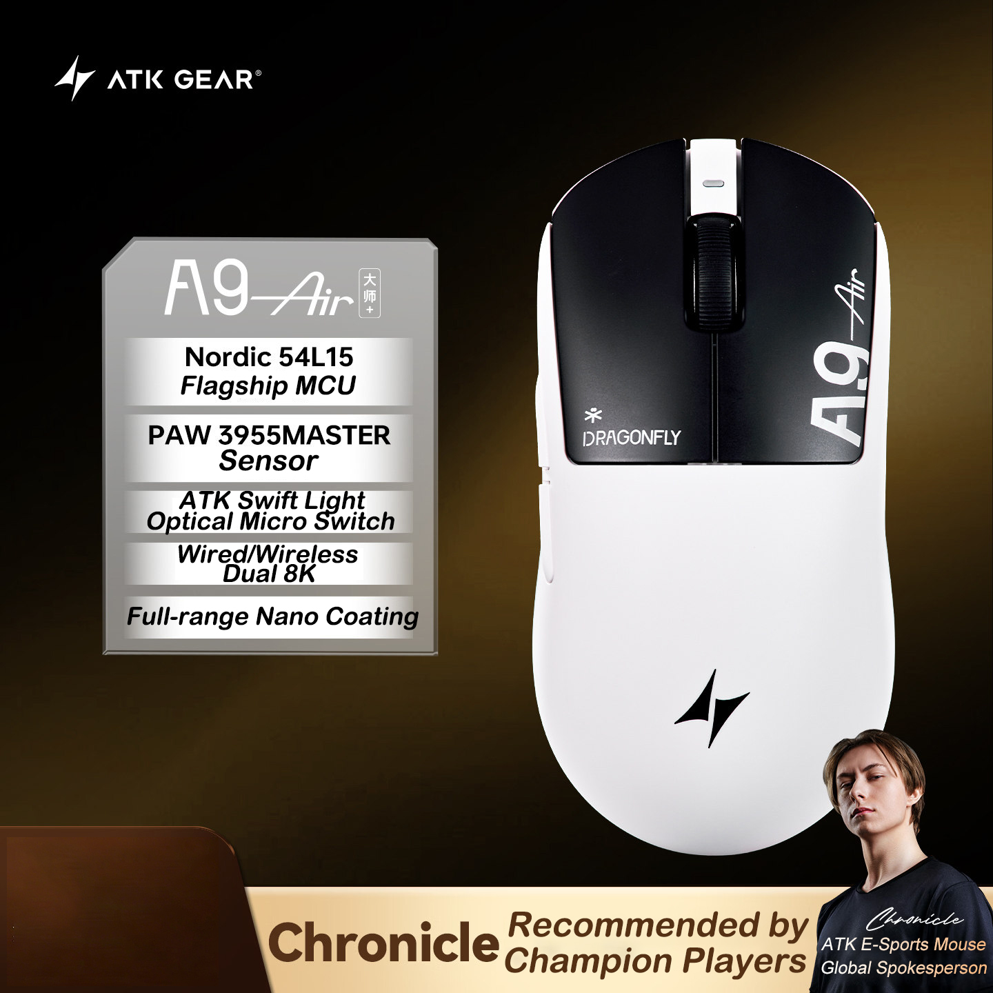 ATK A9 Air Ultimate Plus ゲーミング - Ultimate Esports Gaming のレビューと価格