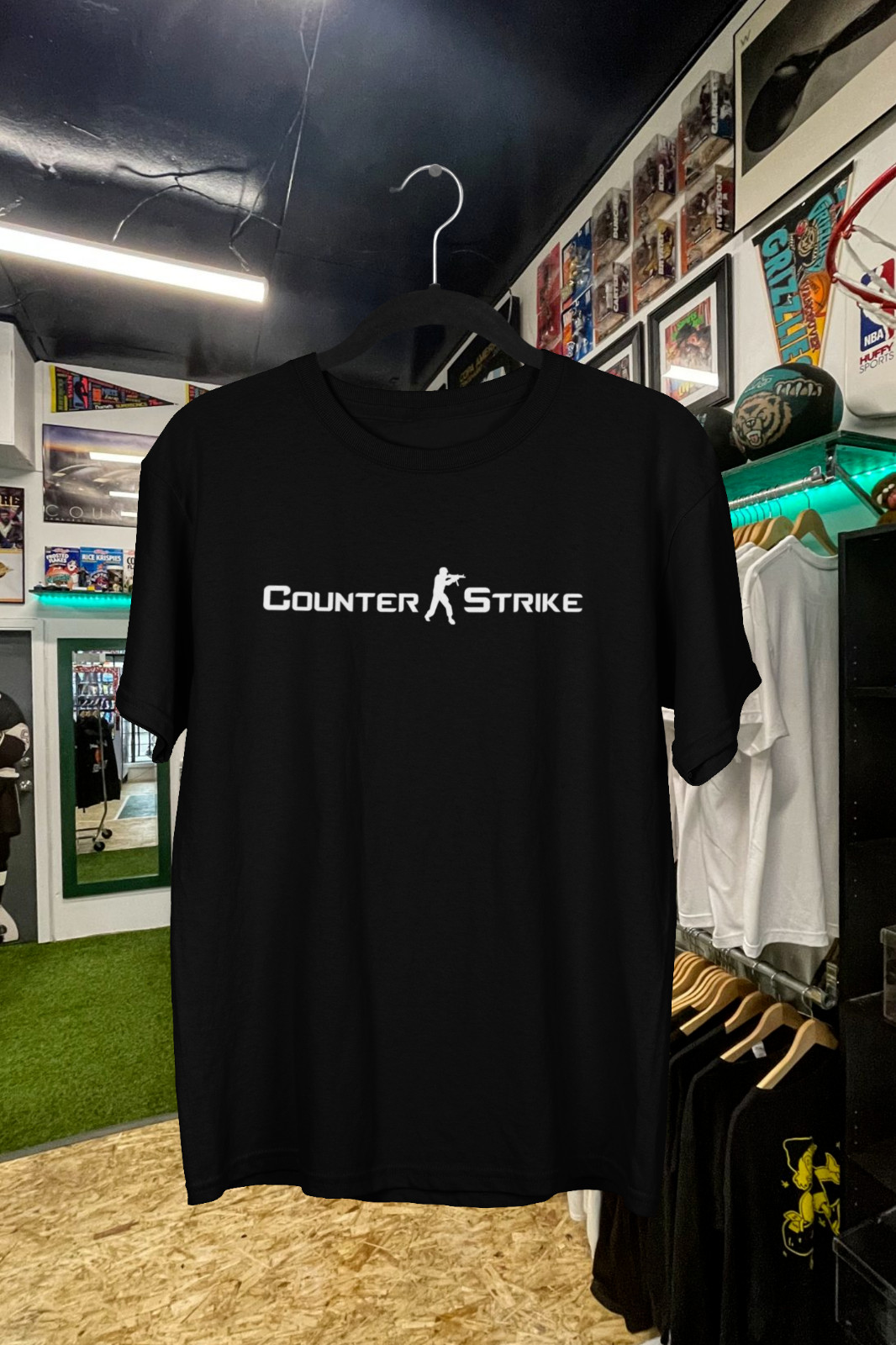 ヴィンテージ カウンター ストライク テキスト ロゴ T シ - Esports Gaming Logo のレビューと価格