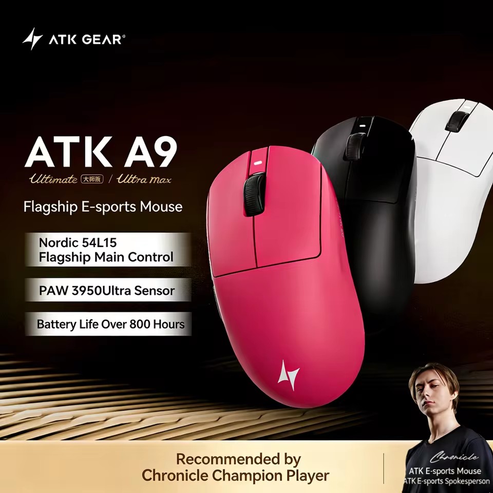 ATK A9 Air Ultimate ゲーミングマウス ワ - Ultimate Esports Gaming のレビューと価格