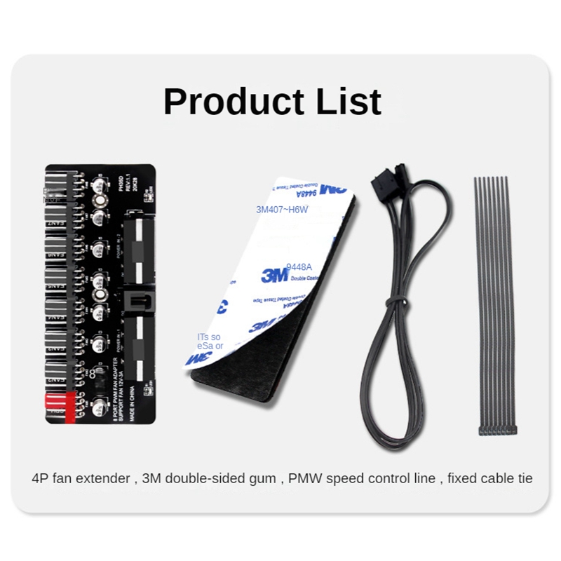 PC 1-8 チャンネル 4Pin PWM 冷却ファンハブ  - Esports Gaming Splitter のレビューと価格