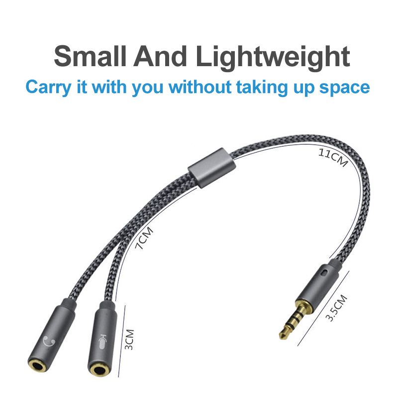 ヘッドセットスプリッター 3.5mm オーディオ + マイク - Esports Gaming Splitter のレビューと価格