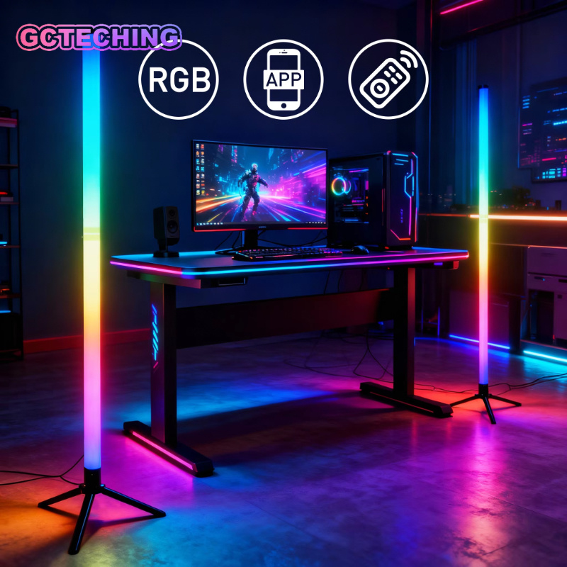 LED RGB ゲーミング雰囲気ライトフロアランプ E スポ - Esports Gaming Remote のレビューと価格